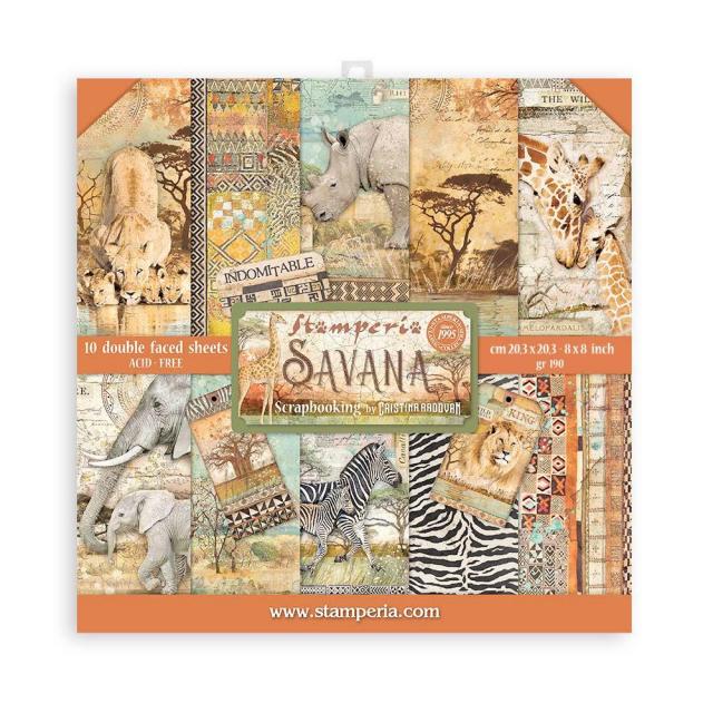 Stamperia paperpad ''Savana'' 6x6 "