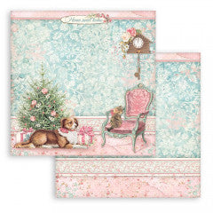 Stamperia Paper Pad - Sweet Winter 8" x 8"