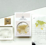 Mu Lifestyle Clear Rubber Stamps "no.04-World I"