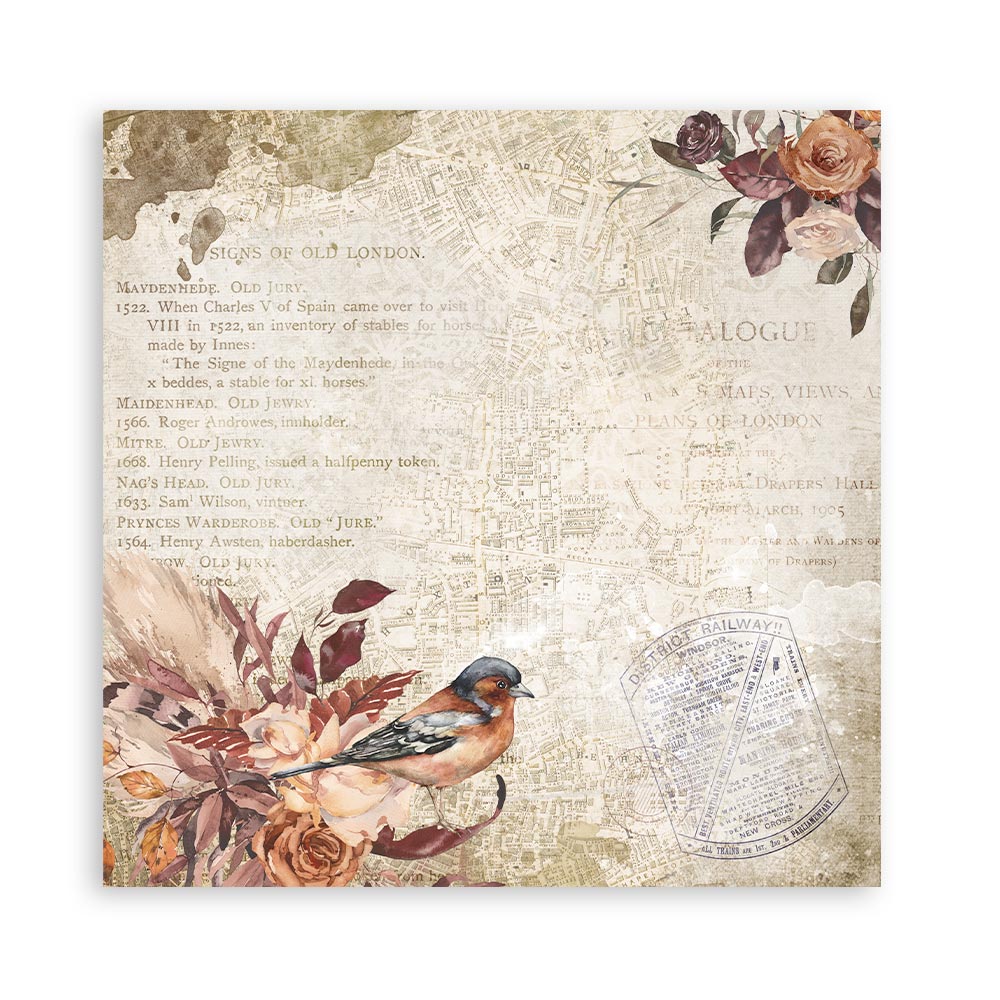 Stamperia Paperpad "Romantic Collection - Our Way" 8"x8"