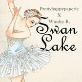Windry x PrettyHappyPaperie PET Maskingtape „Swan Lake“