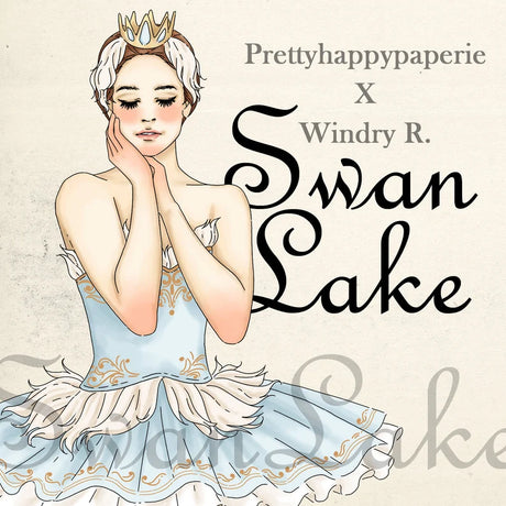 Windry x PrettyHappyPaperie PET Maskingtape „Swan Lake“