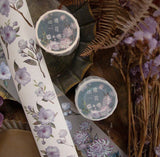Loi Design PET Maskingtape /Release paper Washi Tape Begonia & Dahlia