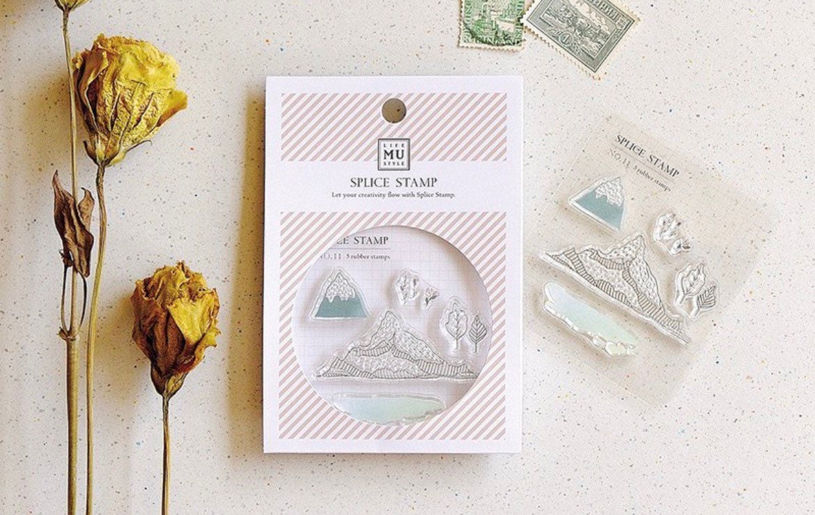 Mu Lifestyle • Clear Rubber Stamps • No 11 Landscape of mountains