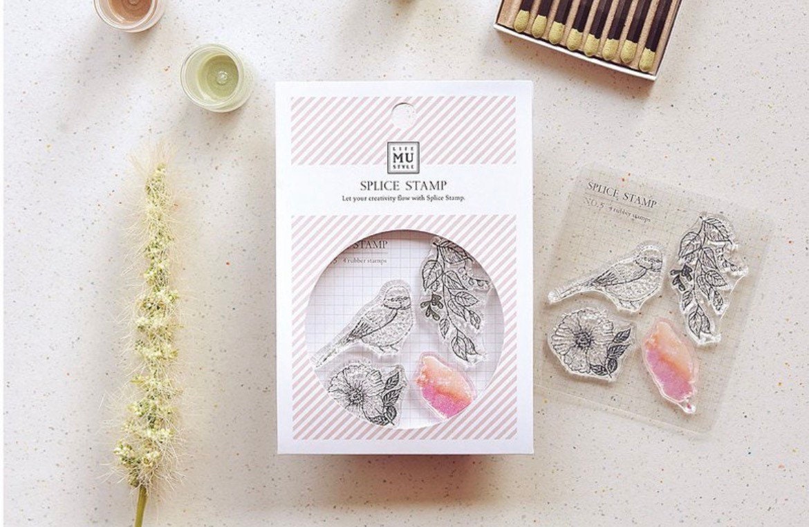 Mu Lifestyle • Clear Stamps • No 5 Whispering of bird and flower