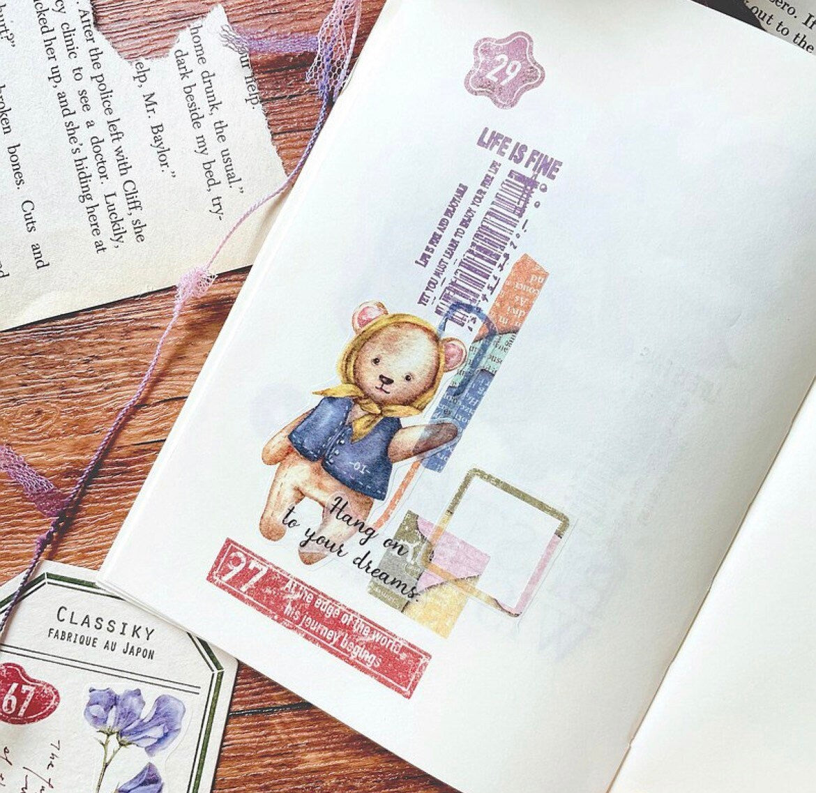 Preloved !! Sonia Illustration • Stempel Set • Barcode stamp