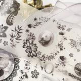 Journal Pages "Dark Romance" Silver Foil PET Maskingtape