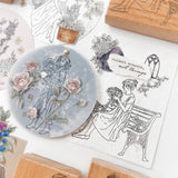 Journal Pages x Windry ''Bouquet'' Rubber Stamps