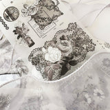 Journal Pages "Dark Romance" Silver Foil PET Maskingtape