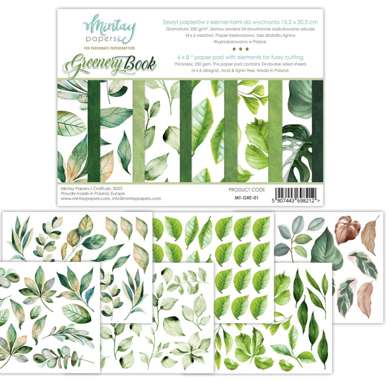 Mintay Papers "Greenery Book" 6"x 8"
