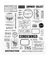 Tim Holtz Stampers Anonymous Cling Stamps "Field Notes"