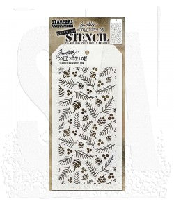 Tim Holtz Stampers Anonymous Layering Stencil "Gatherings"